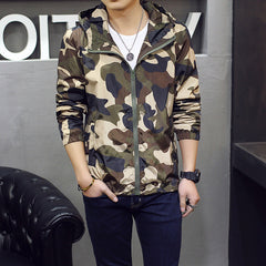 Men's Slim Camouflage  Jacket Fashion  Clothes