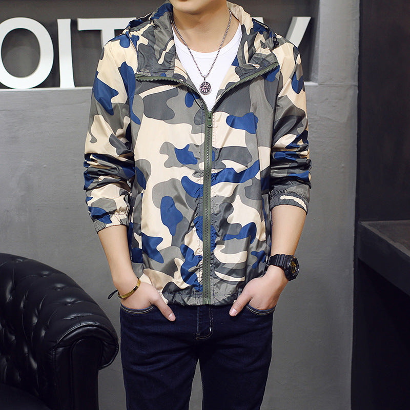 Men's Slim Camouflage  Jacket Fashion  Clothes