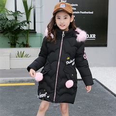 Girls' cotton-padded jackets