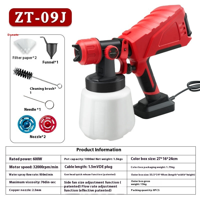 Lithium Electric Spraying Machine Disinfectant Fluid Spray Paint Latex Paint Electric Spray Gun